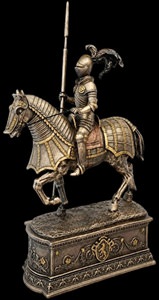 Hvor kan man købe unik ridderstatue bronze